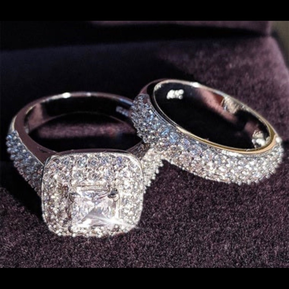 925 Sterling Silver Ring Set